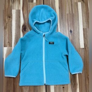 L.L.Bean Kids Blue Fleece Zip Jacket Hoodie